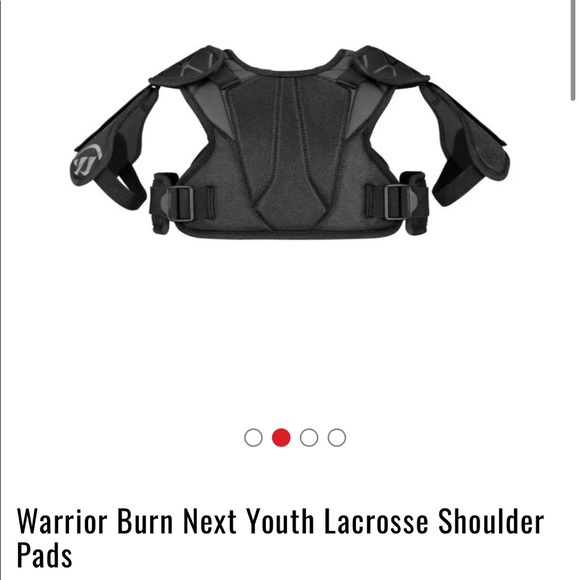 New youth by or girl lacrosse extra small XS black shoulder pads - Picture 2 of 3